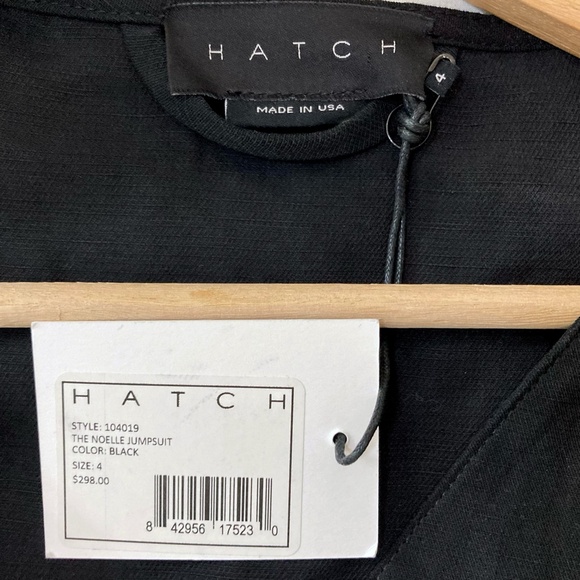 HATCH The Noelle Jumpsuit Maternity Linen Blend Black - Picture 8 of 16